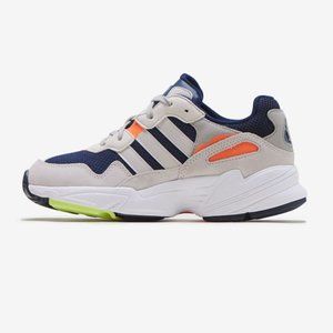 Adidas Yung 96 Navy Orange Low Top Sneaker 7 NWT